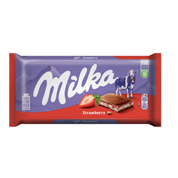 Cokolada mlecna Milka strawbery 100g