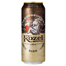 Pivo tamno Kozel limenka 0.5l