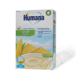 Kasa Humana+4 mlecna sa grizom 200g