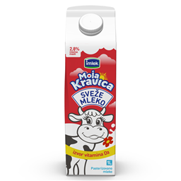 Mleko sv. 2.8% D3 vit.Moja kravica 1l DC