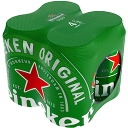 Pivo Heineken 4X0,33 CAN