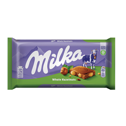 Cokolada mlecna Milka wholenuts 100g