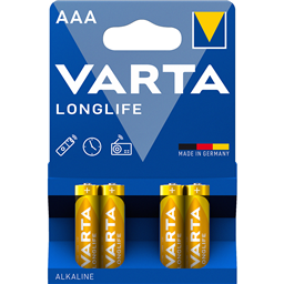 Baterija alkalna Longlife LR03 4/1 Varta
