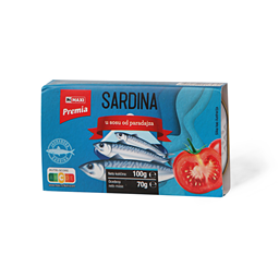 Sardina u paradajz sosu Premia 100g