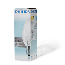 Sijalica sveca bistra Philips E14 60W