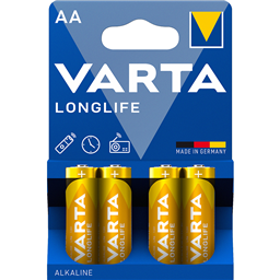 Baterija alkalna Longlife LR6 4/1 Varta