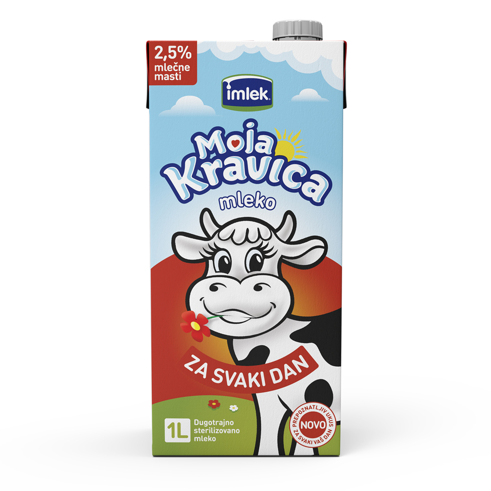 Moja Kravica | Mleko UHT Moja Kravica 2.5%mm 1l TB | Maxi